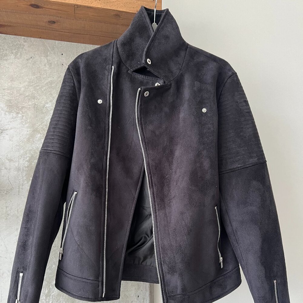 Faux Suede Black Jacket